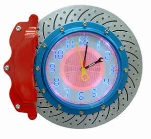 Brake disc clock