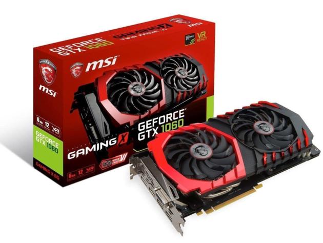 MSI NVIDIA GeForce GTX 1060 6GB GDDR5 DirectX12 VR Ready