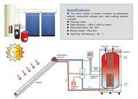 Split pressure solar water heater