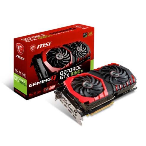 MSI GeForce GTX 1080 Ti DirectX 12 GeForce GTX 1080 Ti GAMING X 11G 11GB 352-Bit