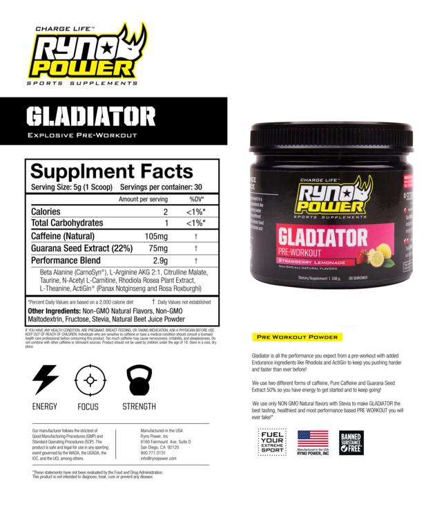 Gladiator Pre Workout