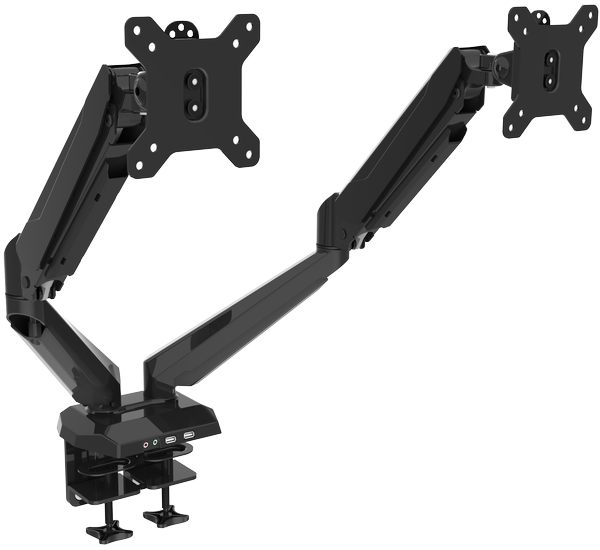 Aluminum monitor mounts led mounts lcd stand with USB port and AV port