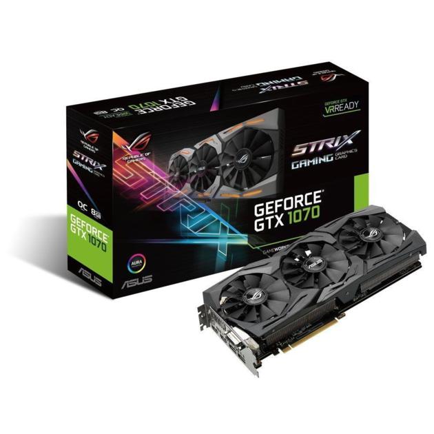 ASUS ROG GeForce GTX 1070 STRIX-GTX1070-O8G-GAMING 8GB 256-Bit GDDR5 PCI Express 3.0 HDCP Ready Vide
