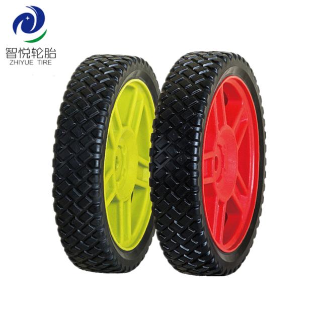 China high quality 8 inch pvc plastic wheel for lawn mower generator wheel trolley cart wholesale