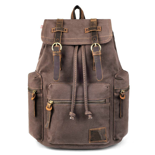 2019 High quality hot selling cotton canvas vintage backpack