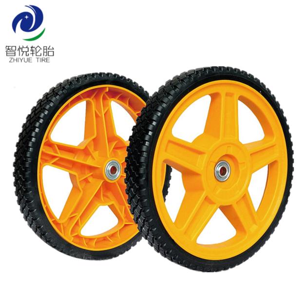 Wheel tyre 12 inch pvc plastic wheel for lawn mower lawn spreader leg exercise wholesale