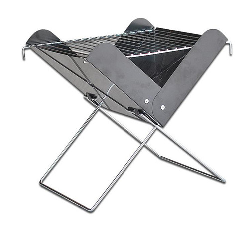 Hot sale high quality  Metal outdoor portable charcoal folding bbq grill