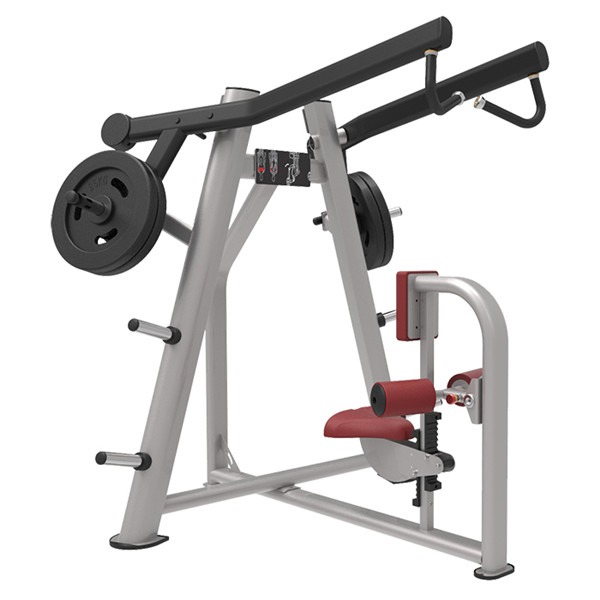 free wight gym  equipment plate loaded exercise machine high row