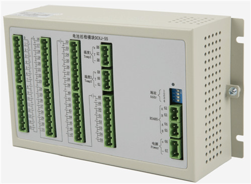 Battery detection module in rectifier power supply system detect battery status