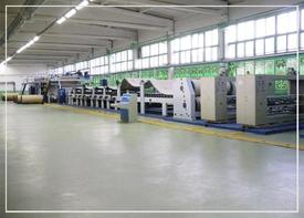 Corrugated cardboard production line