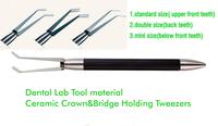 Dental Lab Tool Ceramic Crown&Bridge Holding Tweezers 