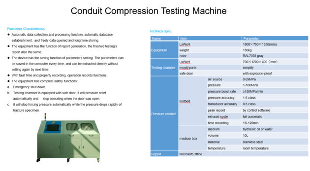 Conduit Compression Testing Machine