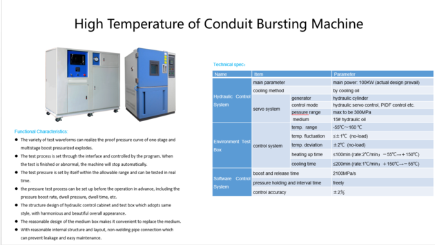 High Temperature of Conduit Bursting Machine