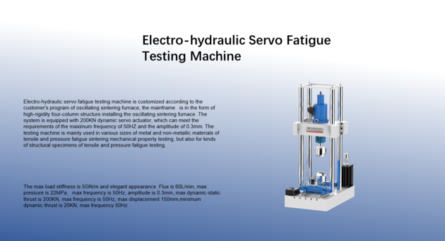 Electro-hydraulic Servo Fatigue Testing Machine