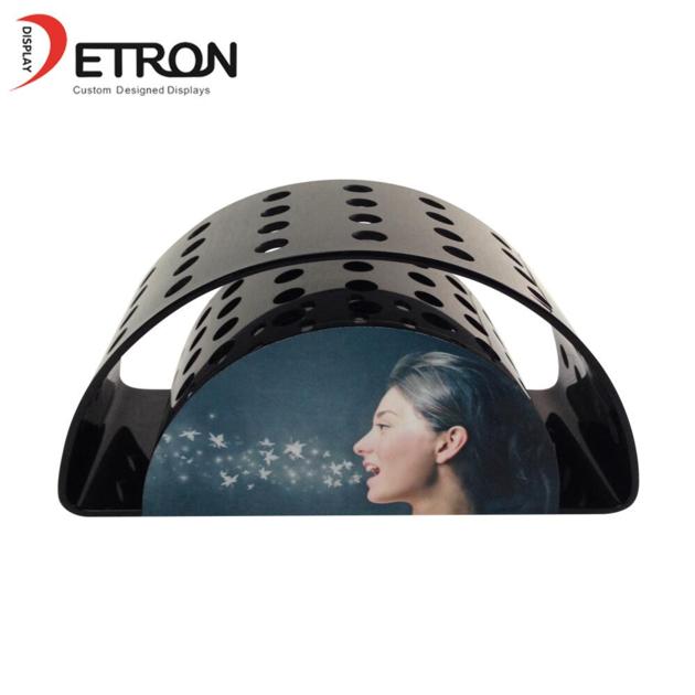 China manufacturer retail store e cigarette semicircle countertop acrylic display holder