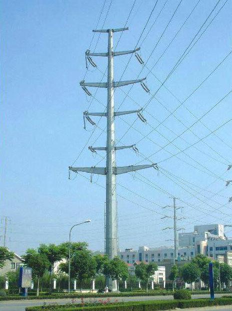 China 380kv high-strength galvanized Transmission steel tube pole factory