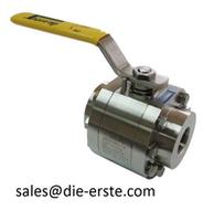 High Pressure Barstock 3-PC Full Port 6000 PSI Ball Valve
