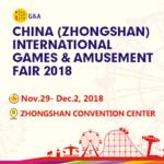 China (Zhongshan) International Games&Amusement Fair 2018 (G&A 2018)