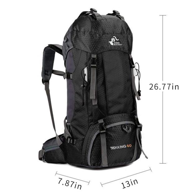 60L Waterproof Lightweight Hiking Backpack With