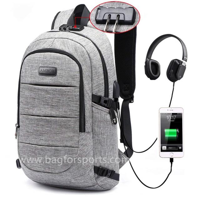 Travel Laptop Backpack Anti-Theft Business Laptop Backpack with USB Charging Port & Headphone Interf