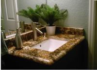 Beautiful grey granite countertop