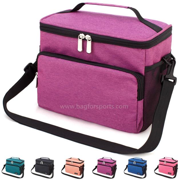 Reusable Insulated Cooler Lunch Bag - Office Work School Picnic Hiking Beach Lunch Box Organizer