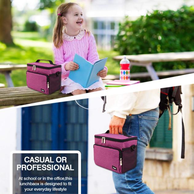 Reusable Insulated Cooler Lunch Bag Office