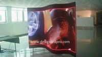 p6mm rubber flexible led screen