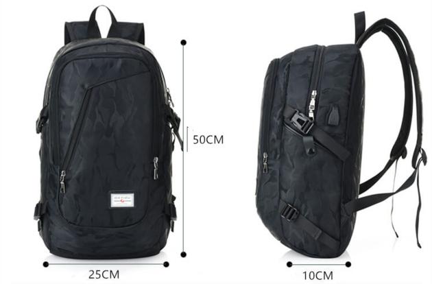 Backpack With USB Charging Port Laptop