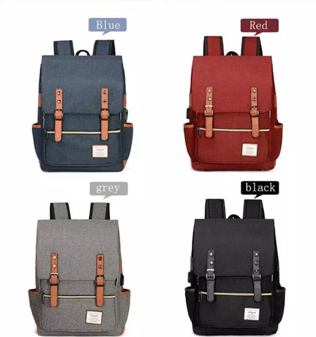 Vintage Laptop Backpack For Women Men