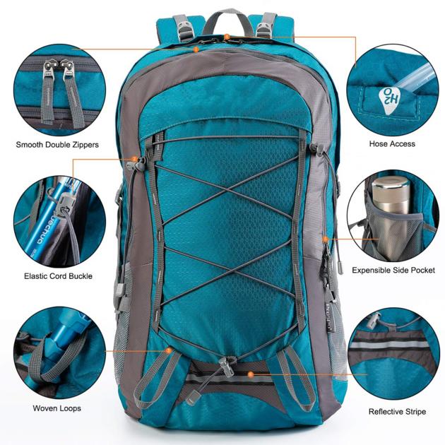 Large Hiking Backpack Lightweight Waterproof Shoulder