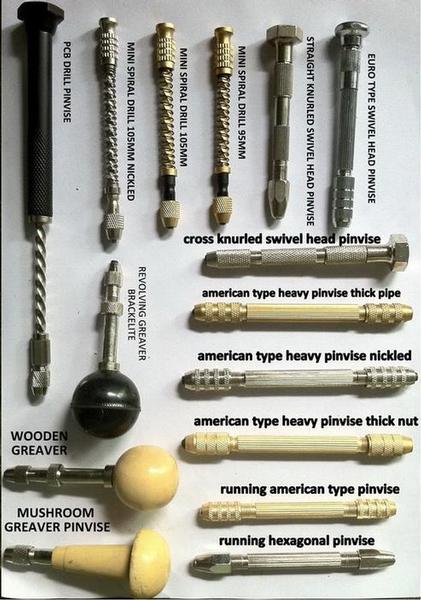 Drill Pin Vices Mini sizes various types