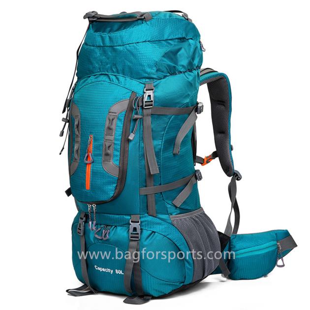 80l hiking backpack waterproof lightweight for Women Men with Waterproof Rain Cover, Internal Frame 