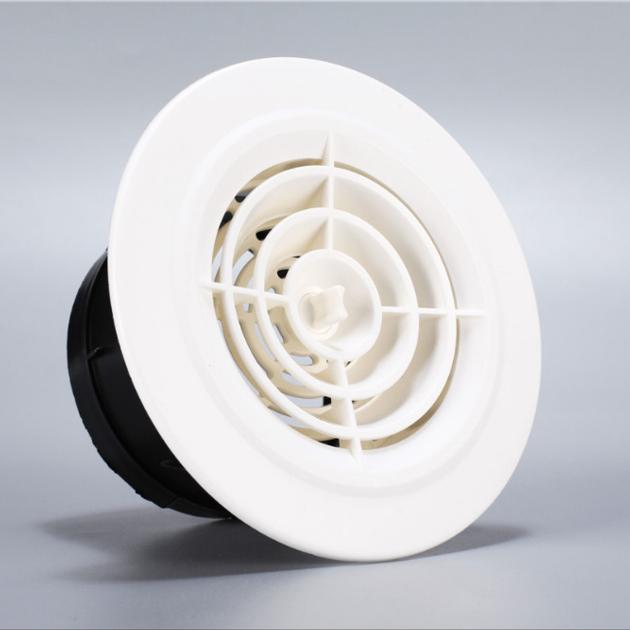 Plastic Air Diffuser HVAC System Swirl Diffuser Adjustable Air Outlet