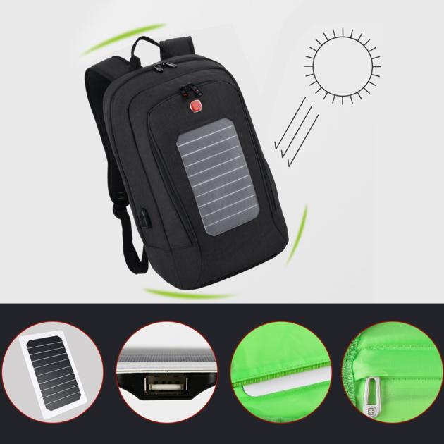 Laptop Backpack Solar Powered Backpack With