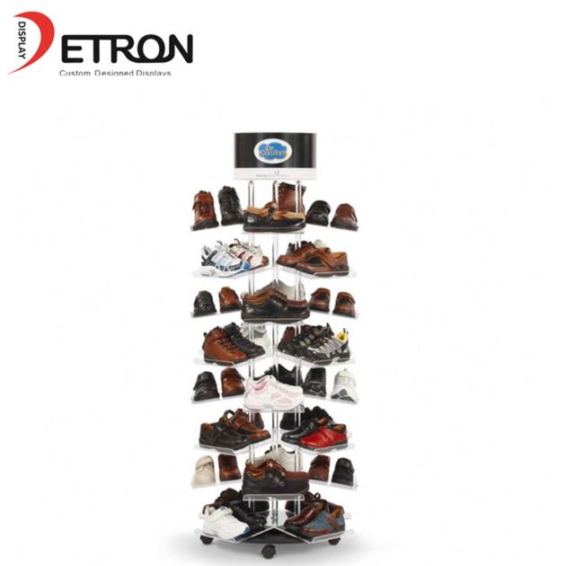 Store-acrylic-shoes-rotary-display-stand
