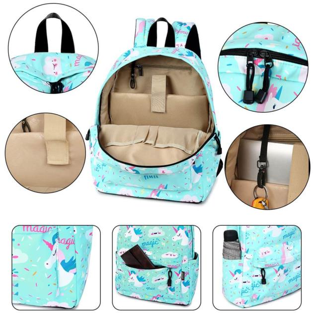 Lightweight Unicorn Backpacks College Student Cute