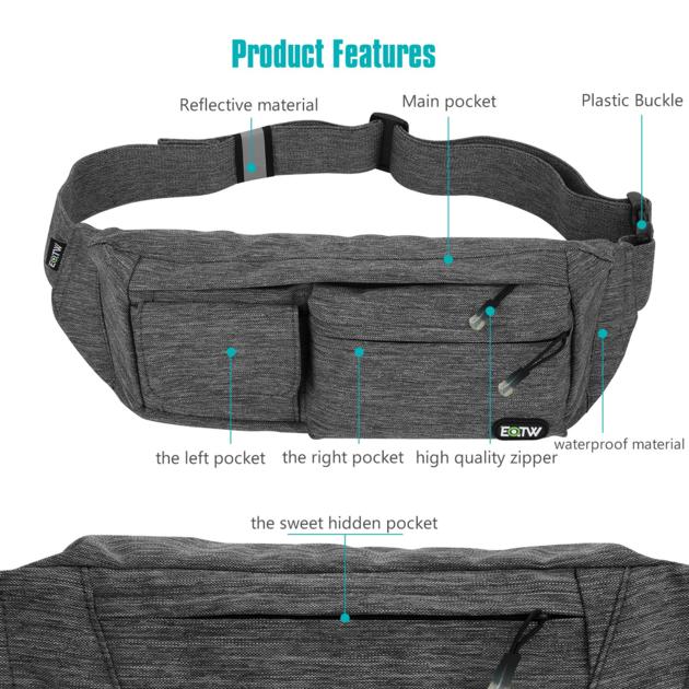 Fanny Pack Waist Bag Travel Pocket