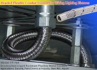 Delikon over braided flexible metal conduit conduit fititngs for airport control tower wirings,heavy
