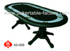 deluxe oval poker table