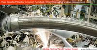 Delikon HEAVY SERIES Over Braided Flexible Conduit,metal Conduit connector for industry cables manag
