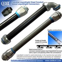 metal Liquid tight conduit,liquid tight conduit fittings for industry transformer wiring,DELIKON LIQ