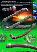 Over braided Flexible Conduit Systems for industrial cables protection