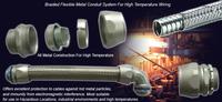 Overbraided Flexible Steel Conduit For High Temperature Wiring