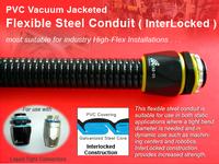 InterLocked PVC Coated Flexible metal Conduit,metal Liquid tight conduit fittings,pvc covered flexib