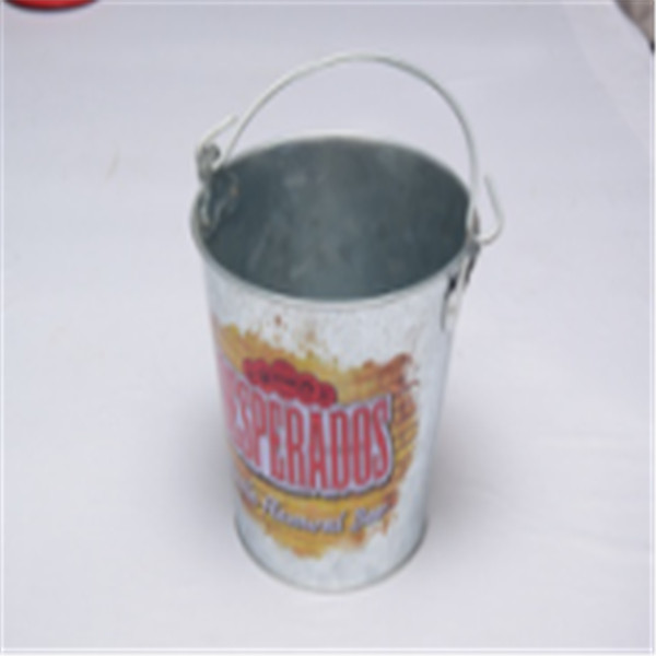 galvanized iron special ice backet tin can with handle