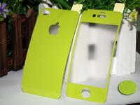 Color Stick Diamond  Screen Protector for iphone4s(front+back+frame)