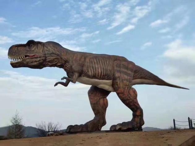 Man-made artificial Animatronic dinosaur costume