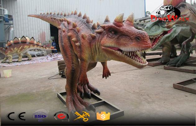 medium size animatronic dinosaure simulation outdoor decoration model