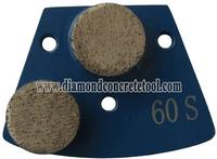 Trapezoid diamond grinding plates(Double Round)